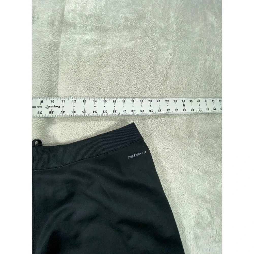 Nike Track Pants Mens XL Black Fleece‎ Lined Ankle Zip Therma-Fit Slash Pockets